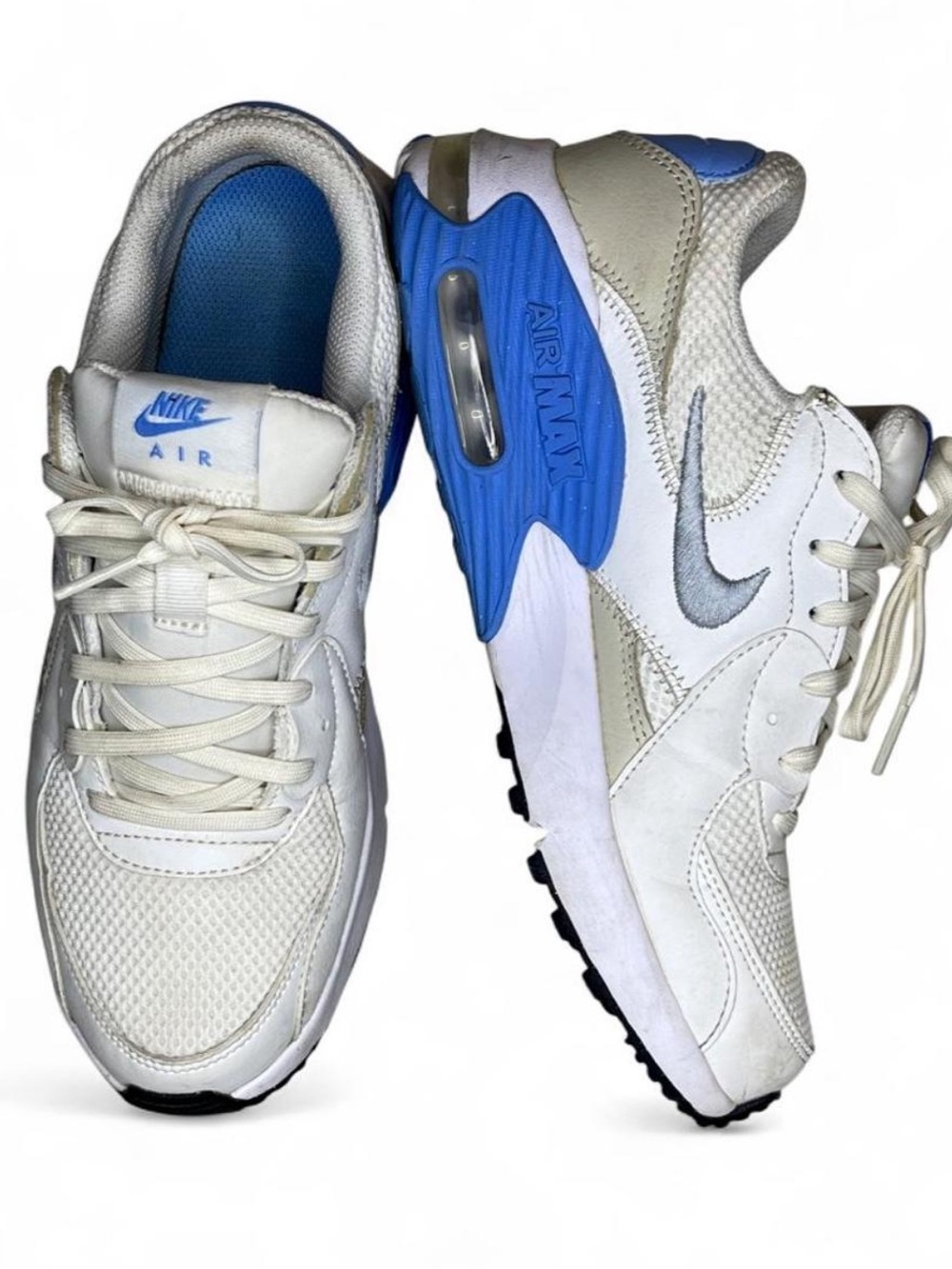 Nike Air Max Excee Women's White University Blue Sneaker Shoes Size 8